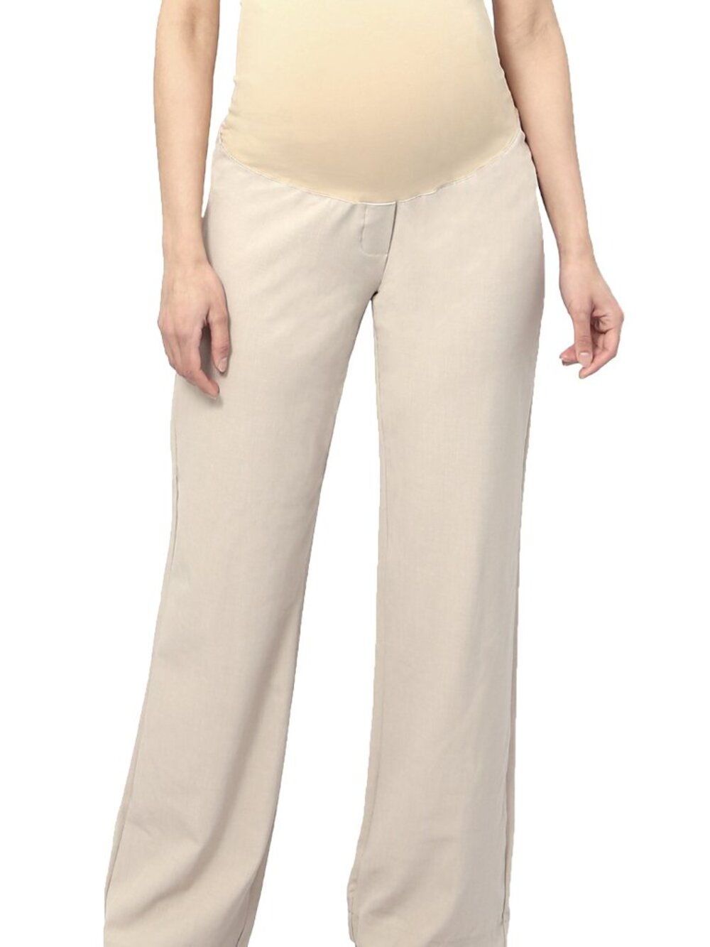 Three Seasons Maternity Dress Pant-Taupe